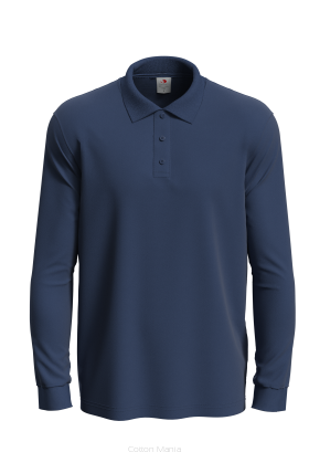 Stedman 3400 Polo Long Sleeve (Navy Blue) NAV